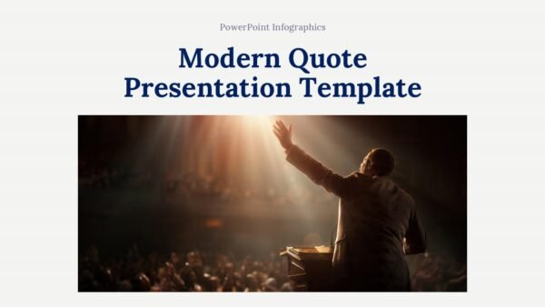 Modern Quote PowerPoint Presentation Template and Google Slides