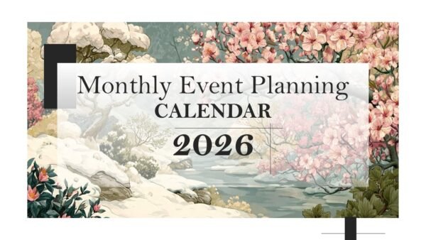 Monthly Planning Business Calendar 2026 PowerPoint and Google Slides