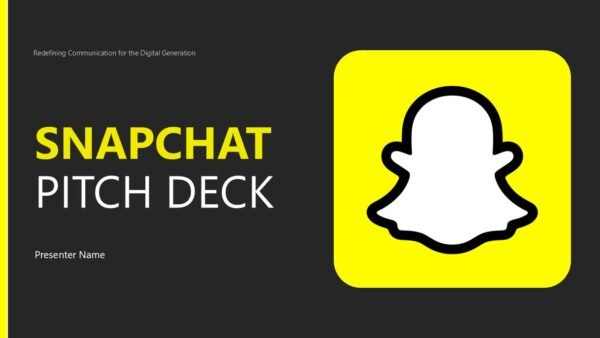 Snapchat Pitch Deck PowerPoint Template and Google Slides
