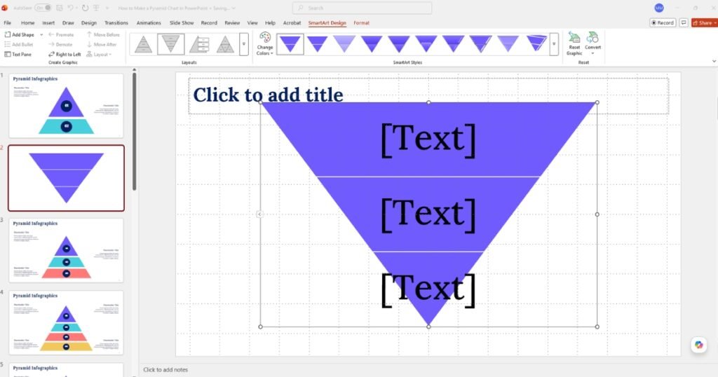 How to Make a Pyramid Chart in PowerPoint