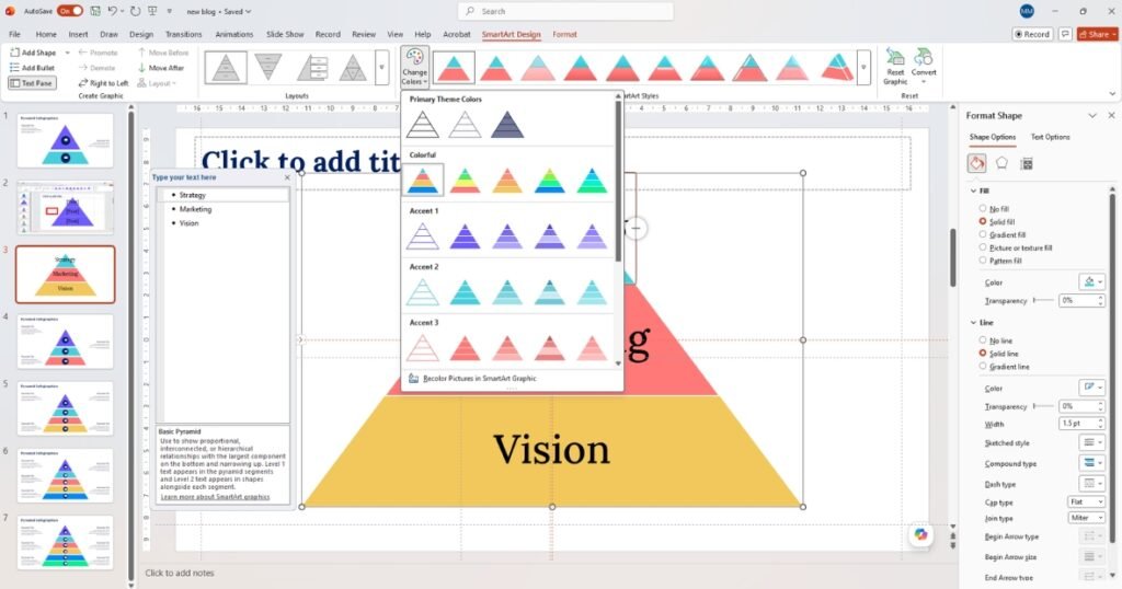 How to Make a Pyramid Chart in PowerPoint