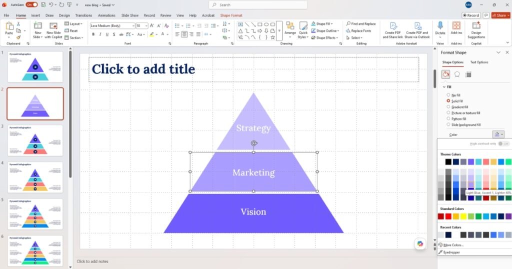 How to Make a Pyramid Chart in PowerPoint