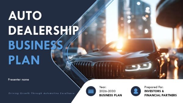 Auto Dealership Business Plan Presentation PPT and Google Slides