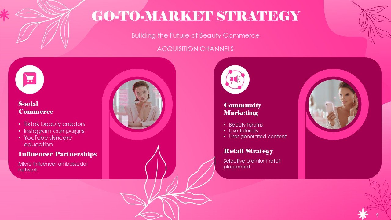 Beauty Pitch Deck PowerPoint and Google Slides