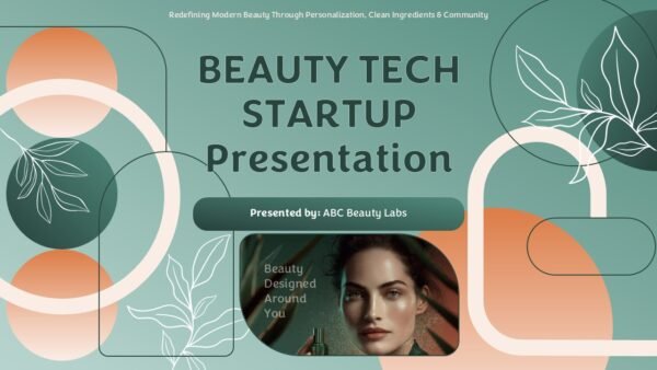 Beauty Tech Startup Presentation Template and Google Slides