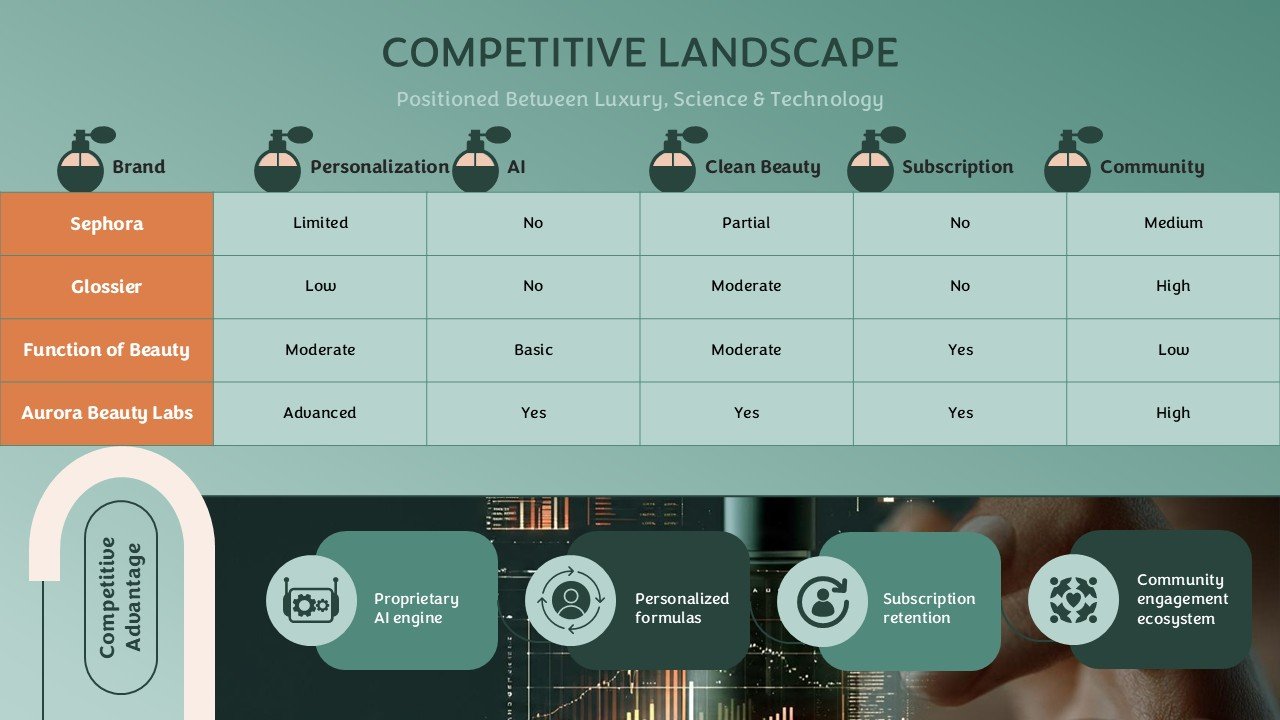 Beauty Tech Startup Presentation Template and Google Slides