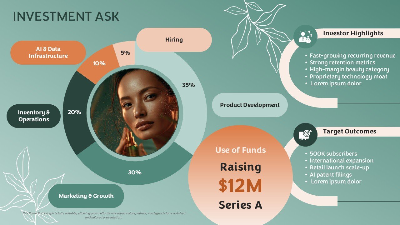 Beauty Tech Startup Presentation Template and Google Slides