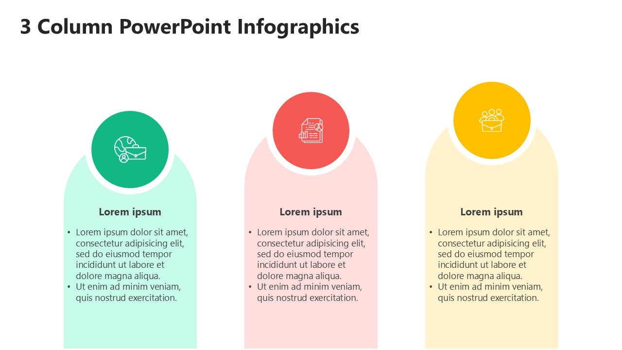 Free 3 Column Chart PowerPoint Infographics PPT and Google Slides