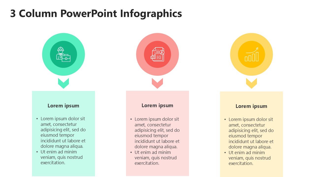 Free 3 Column Chart PowerPoint Infographics PPT and Google Slides