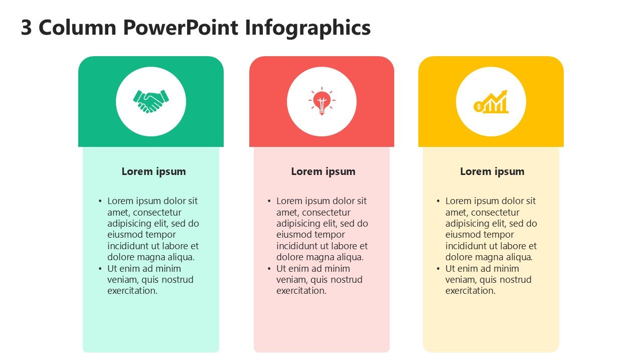 Free 3 Column Chart PowerPoint Infographics PPT and Google Slides
