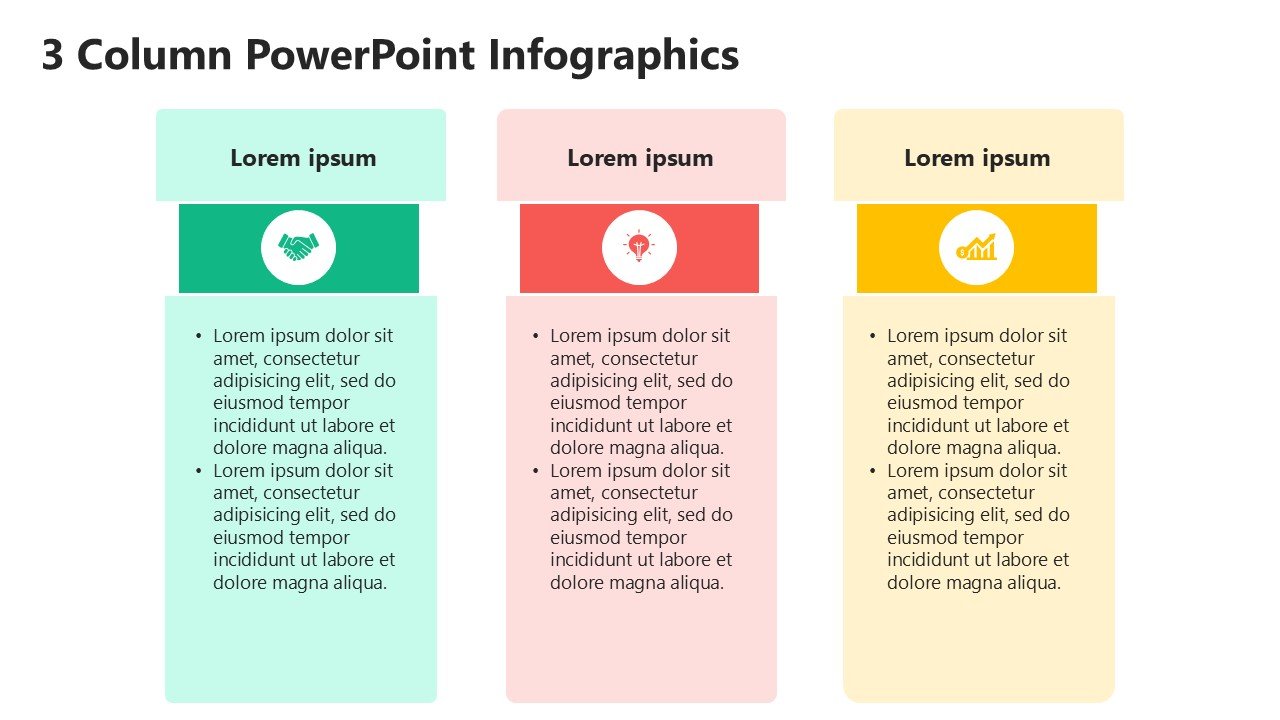 Free 3 Column Chart PowerPoint Infographics PPT and Google Slides
