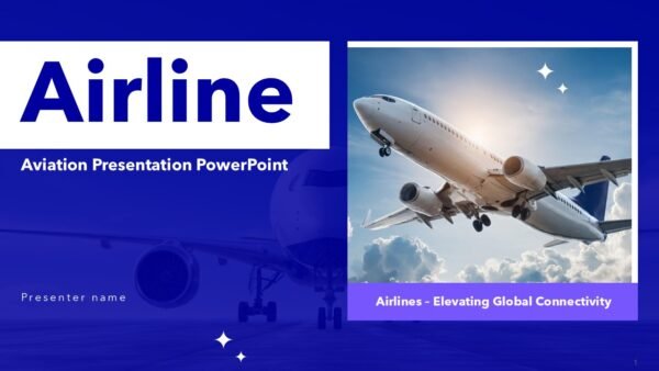 Free Airline Aviation Presentation PowerPoint and Google Slides