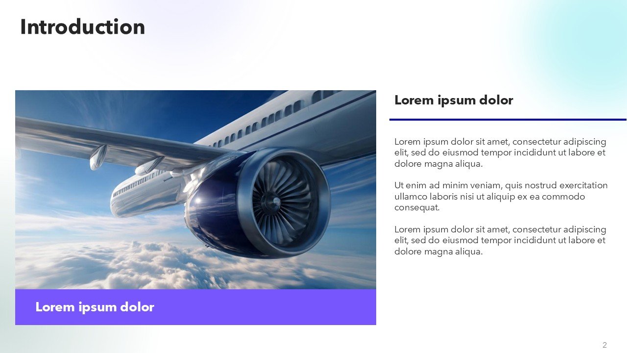 Free Airline Aviation Presentation PowerPoint and Google Slides