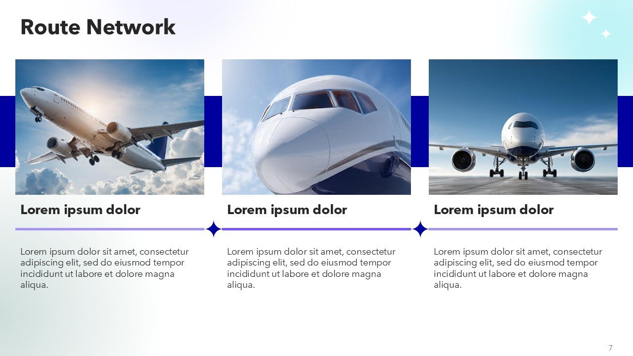 Free Airline Aviation Presentation PowerPoint and Google Slides