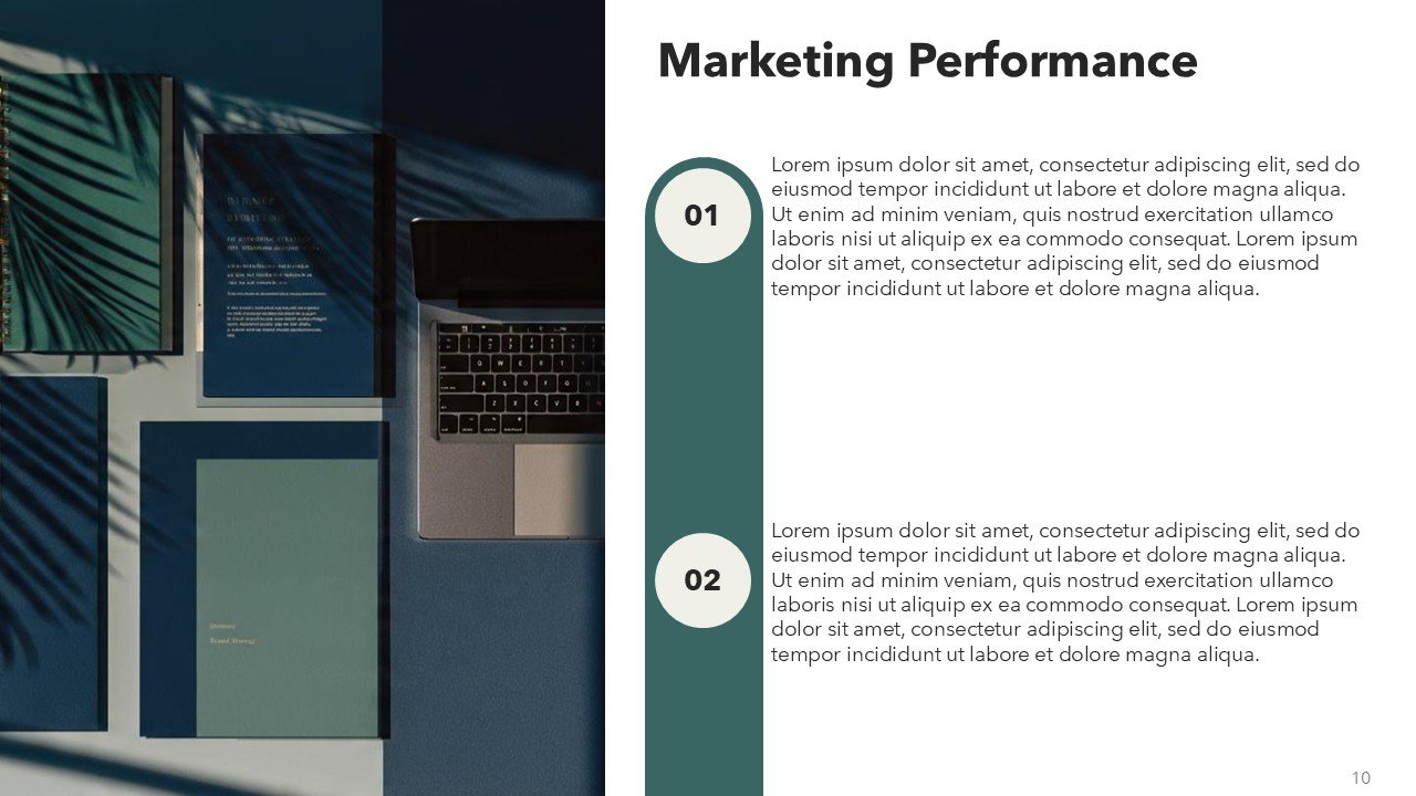 Free Daintree color Marketing Agenda Presentation PowerPoint and Google Slides