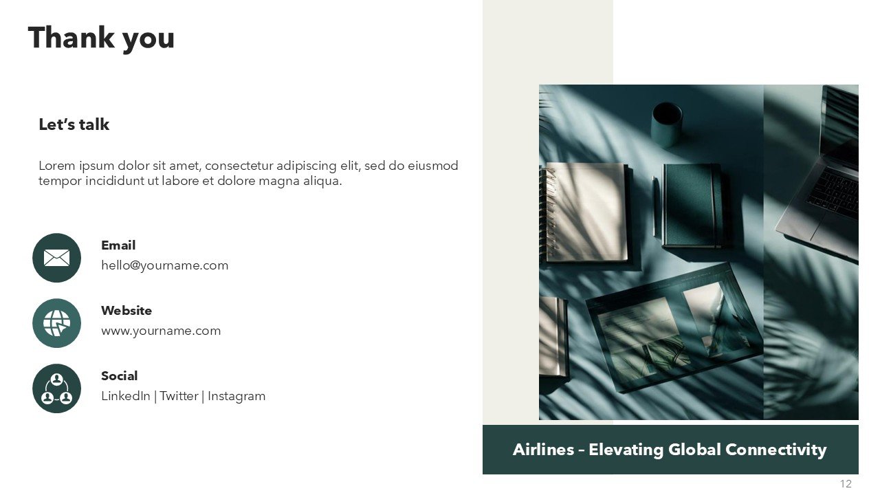 Free Daintree color Marketing Agenda Presentation PowerPoint and Google Slides