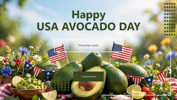 Free Happy USA Avocado Day November PowerPoint Templates and Google Slides (1)