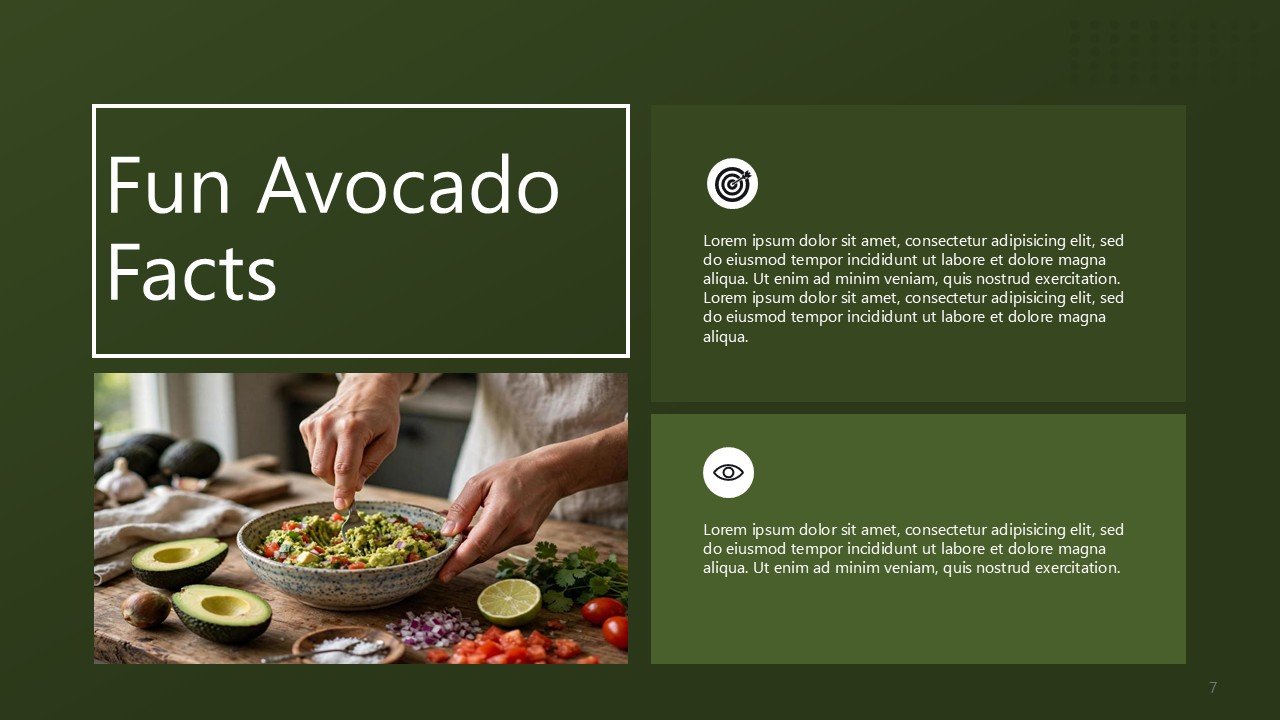 Free Happy USA Avocado Day November PowerPoint Templates and Google Slides
