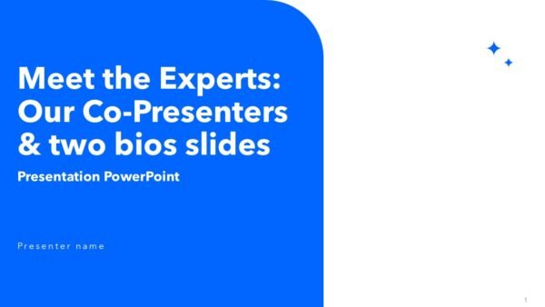 Free PowerPoint Co Presenters and Two Bios Slides and Google Slides