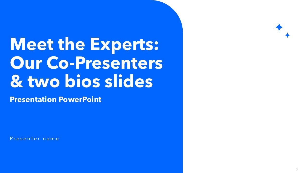 Free PowerPoint Co Presenters and Two Bios Slides and Google Slides