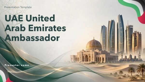 Free UAE Ambassador Templete Presentation PowerPoint and Google Slides