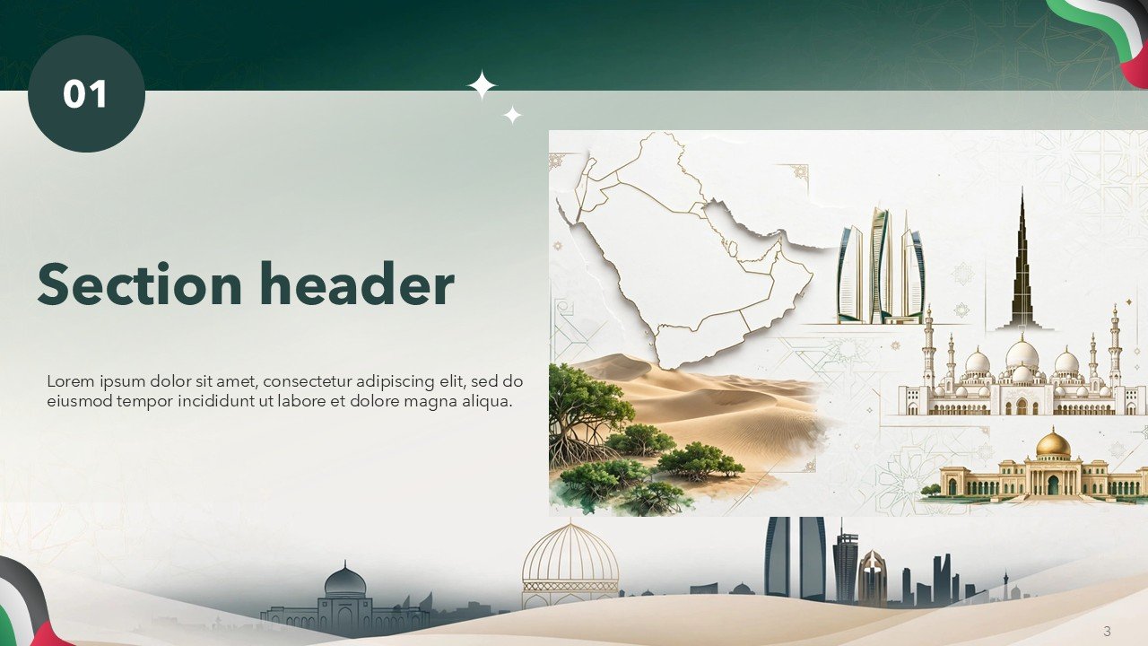 Free UAE Ambassador Templete Presentation PowerPoint and Google Slides