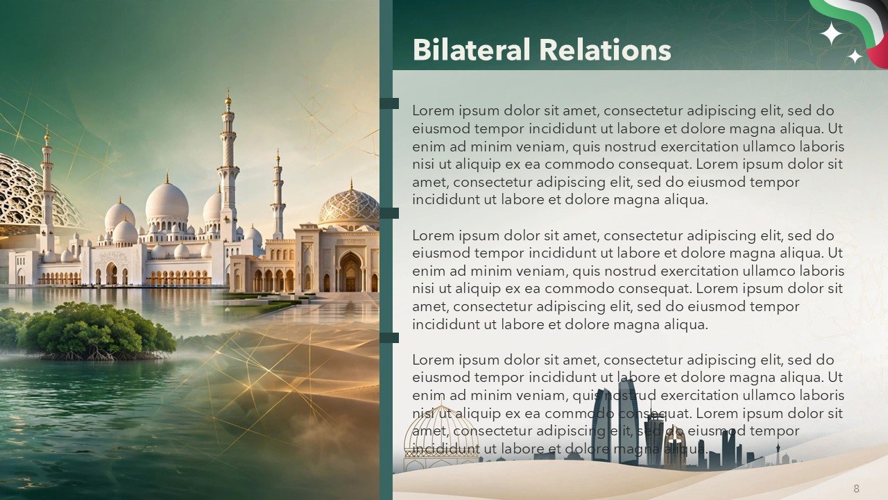 Free UAE Ambassador Templete Presentation PowerPoint and Google Slides