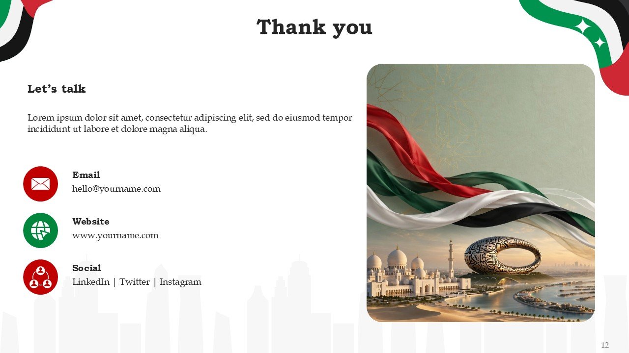 Free United Arab Emirates National Day Presentation PPT and Google Slides