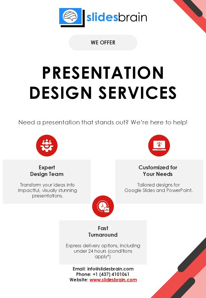 Modern Red Company Letterhead Contract Header A4 PPT PowerPoint