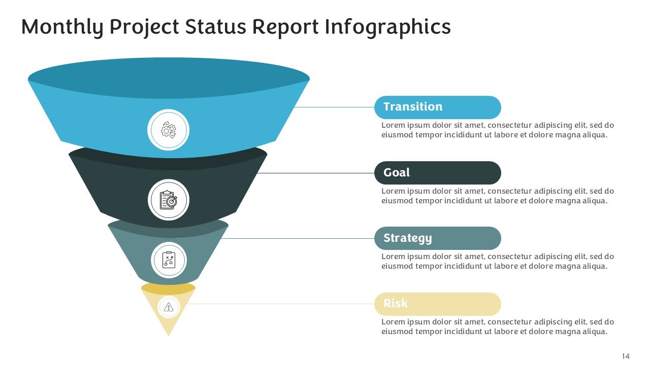 Monthly Project Status Report Infographics PPT and Google Slides