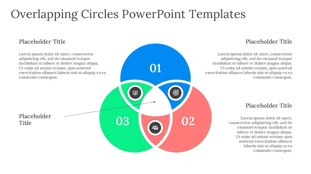 Overlapping Circles PowerPoint Templates Editable Slides and Google Slides