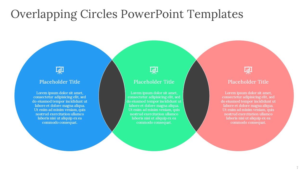 Overlapping Circles PowerPoint Templates Editable Slides and Google Slides