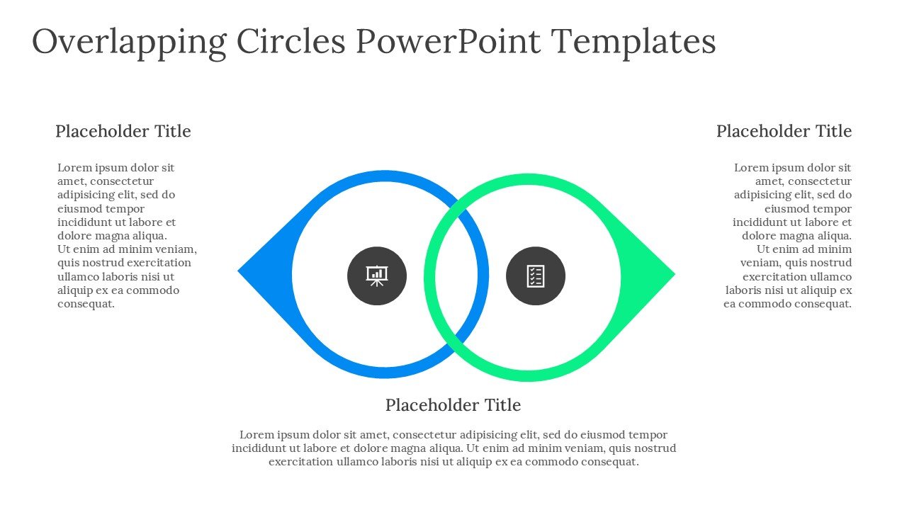 Overlapping Circles PowerPoint Templates Editable Slides and Google Slides