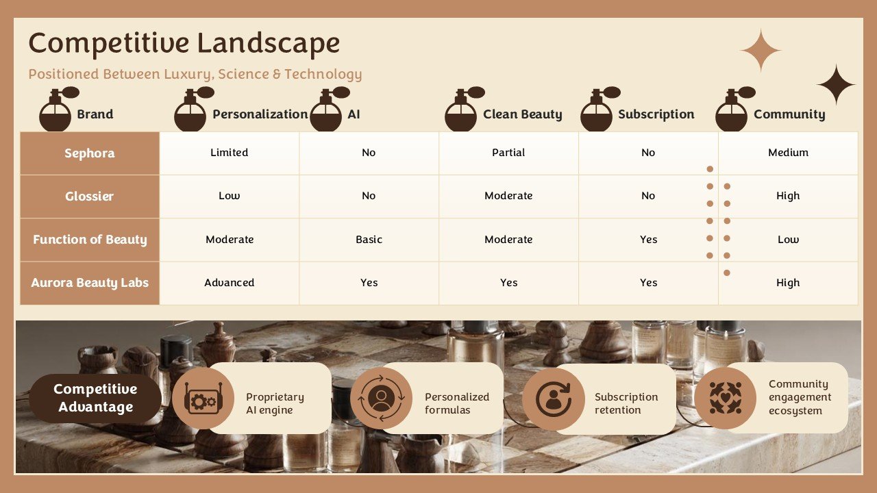 Premium Beauty Brand Pitch Deck Presentation PPT and Google Slides