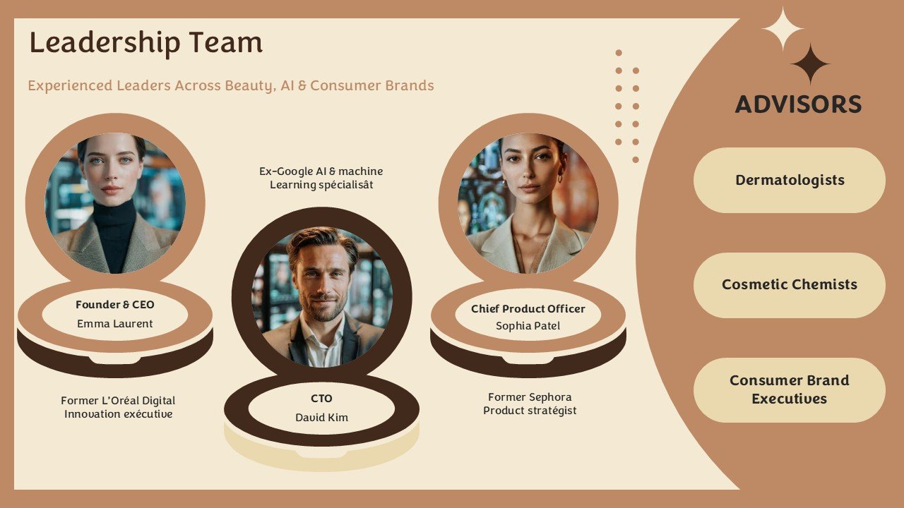 Premium Beauty Brand Pitch Deck Presentation PPT and Google Slides