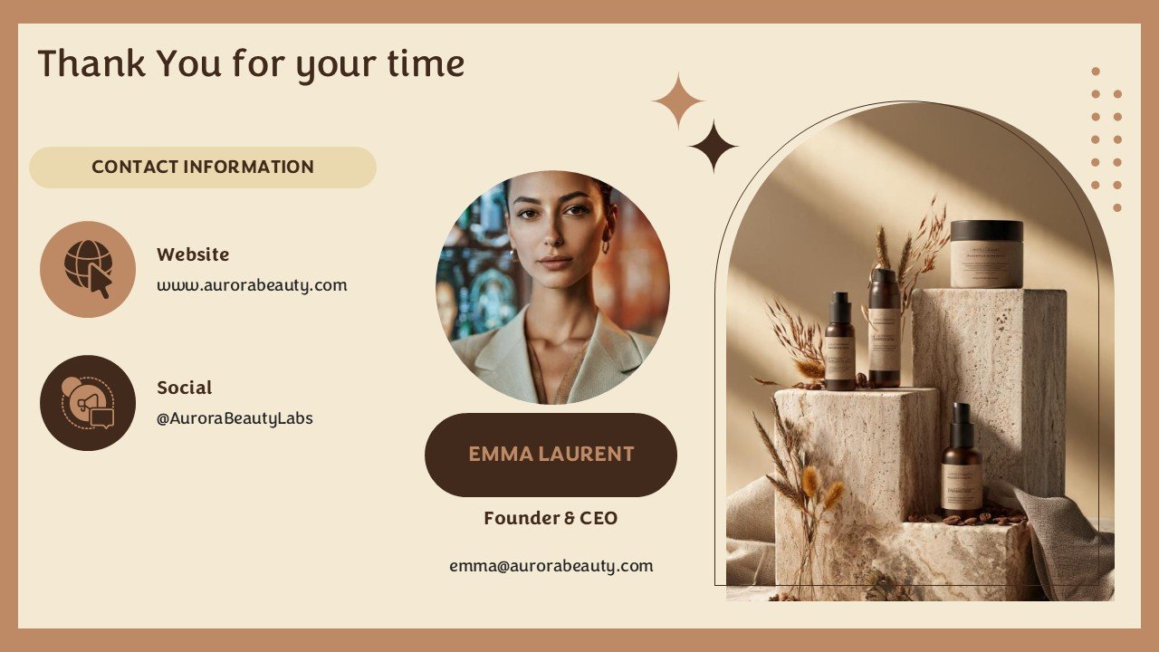 Premium Beauty Brand Pitch Deck Presentation PPT and Google Slides