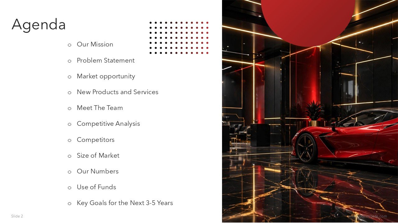 Free Automobile Dealership Presentation and Google Slides