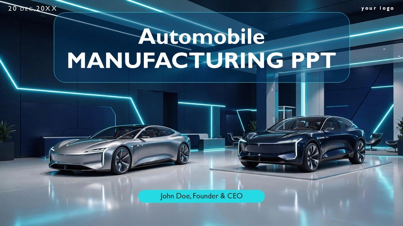 Free Automobile Manufacturing PowerPoint Presentation and Google Slides