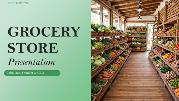 Free Grocery Store PowerPoint Presentation and Google Slides