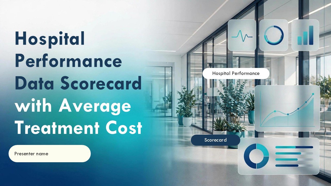 Hospital Performance Data Scorecard with Average Treatment Cost PPT Presentation