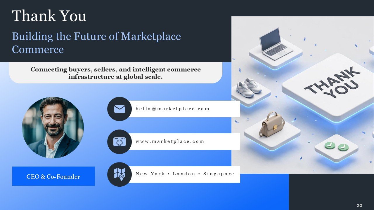 Marketplace Pitch Deck Presentation PPT and Google Slides
