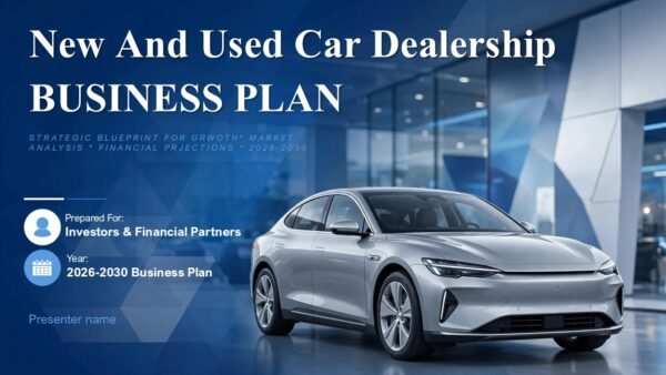 New And Used Car Dealership Business Plan Presentation PPT and Google Slides