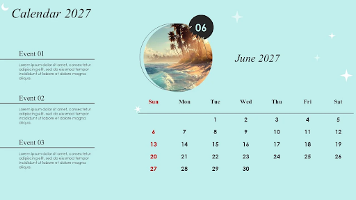 Start From a Calendar Template