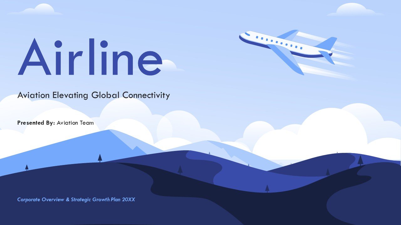 Airline Aviation Industry Analysis and Trends Presentation PPT and Google Slides