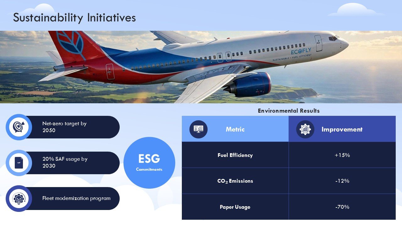 Airline Aviation Industry Analysis and Trends Presentation PPT and Google Slides