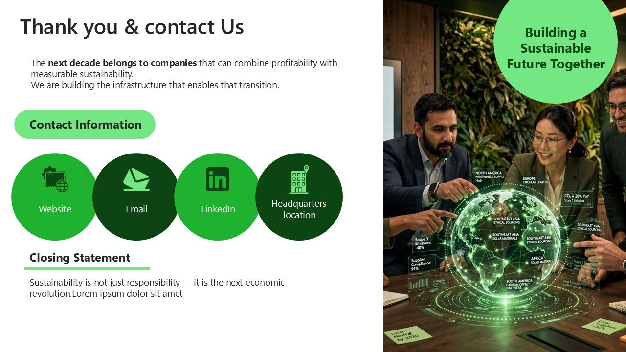 Business Growth Sustainability Pitch Deck Presentation PPT and Google Slides