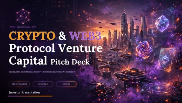 Crypto Web3 Protocol Venture Capital Pitch Deck Presentation PPT and Google Slides