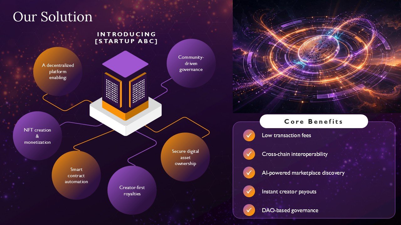 Crypto Web3 Protocol Venture Capital Pitch Deck Presentation PPT and Google Slides