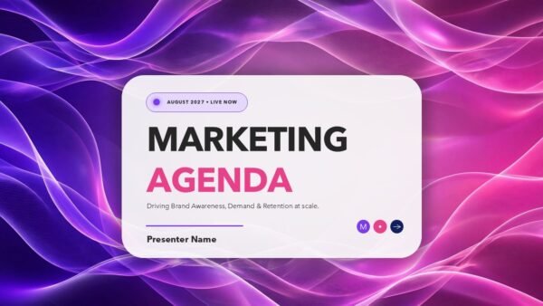 Data Driven Marketing Agenda PPT Template and Google Slides