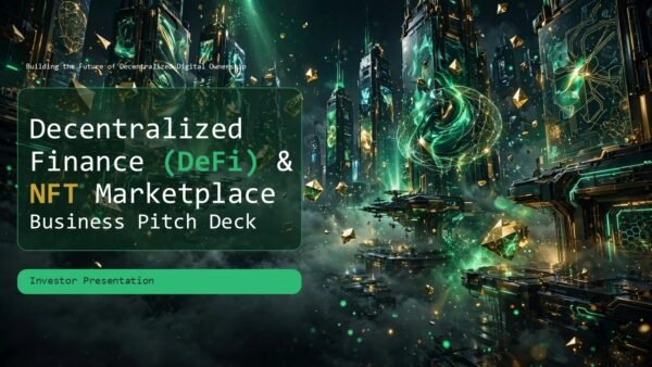 Decentralized Finance DeFi NFT Marketplace Business Pitch Deck Presentation PPT and Google Slides